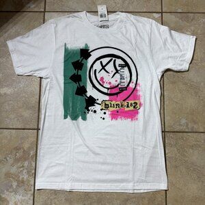 Blink-182 Paint Smile Face T-Shirt MEDIUM New